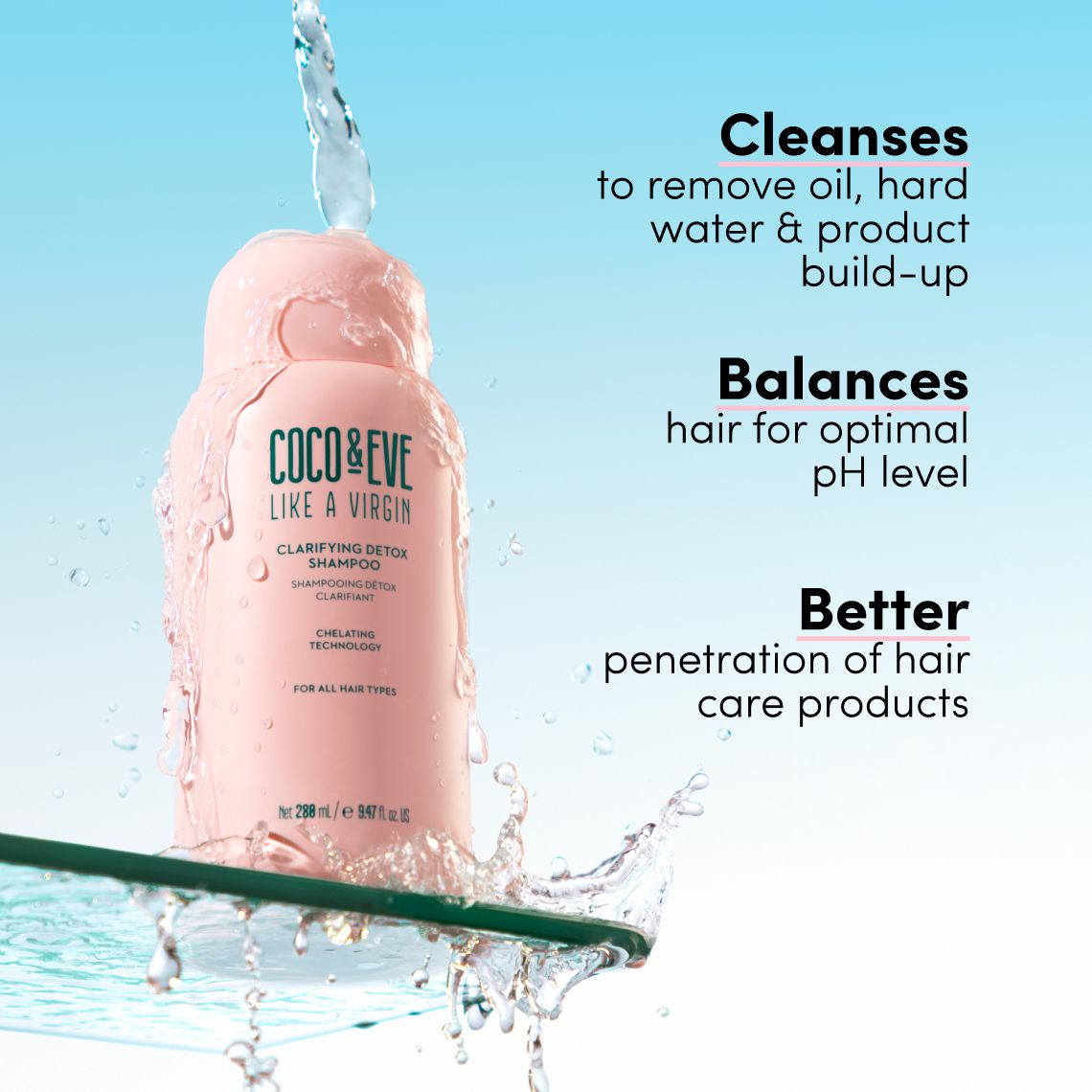 Clarifying Detox Shampoo for Buildup & Oily Hair | Coco & Eve (US)