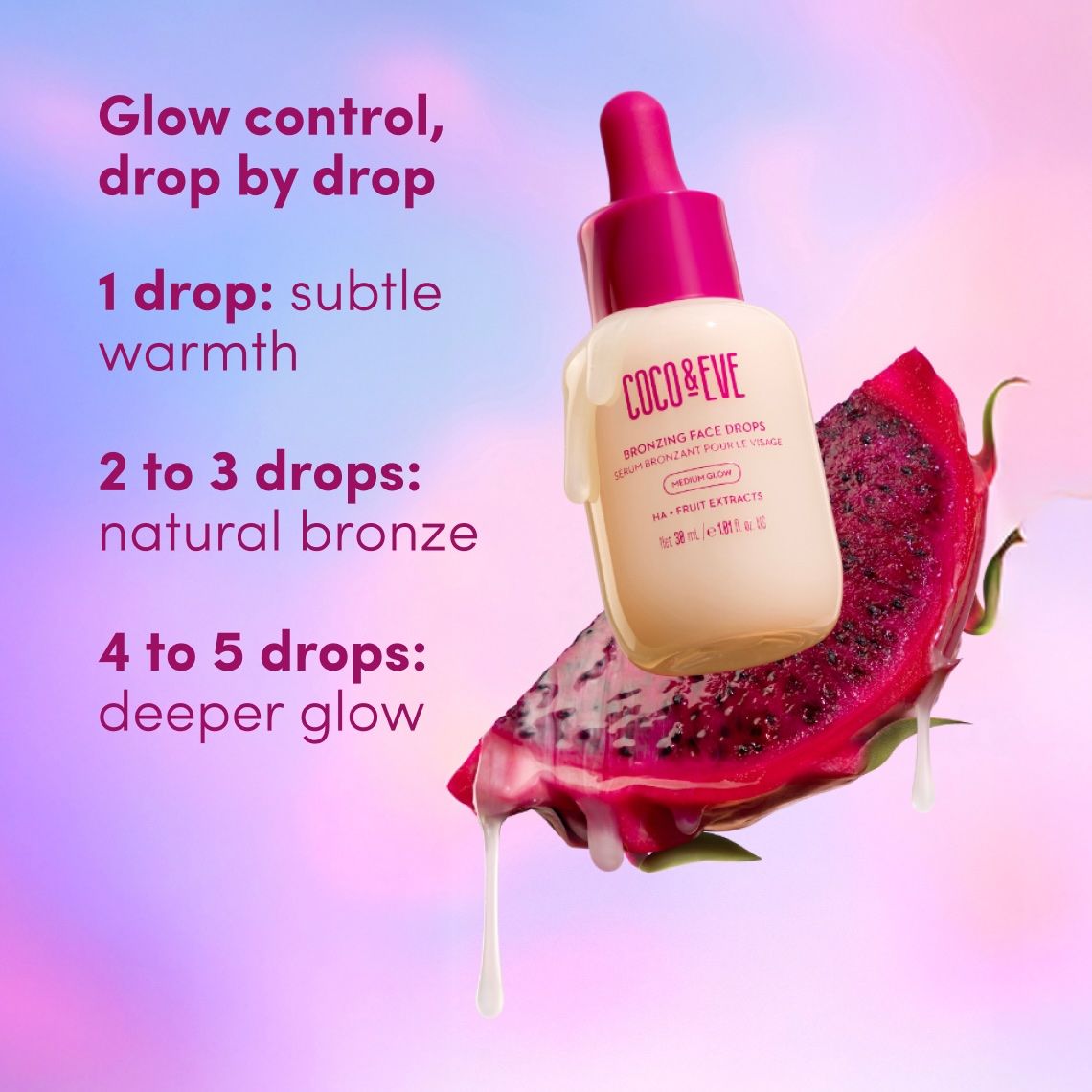 美容液 coco Bronzing Self Tanner Drops for a Customizable Tan | Coco & Eve (US)